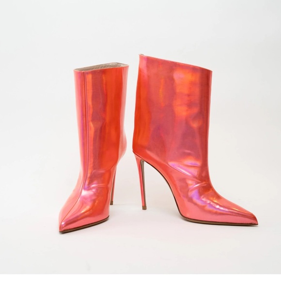 Alexander Vauthier coral metallic ankle booties - Picture 8 of 9